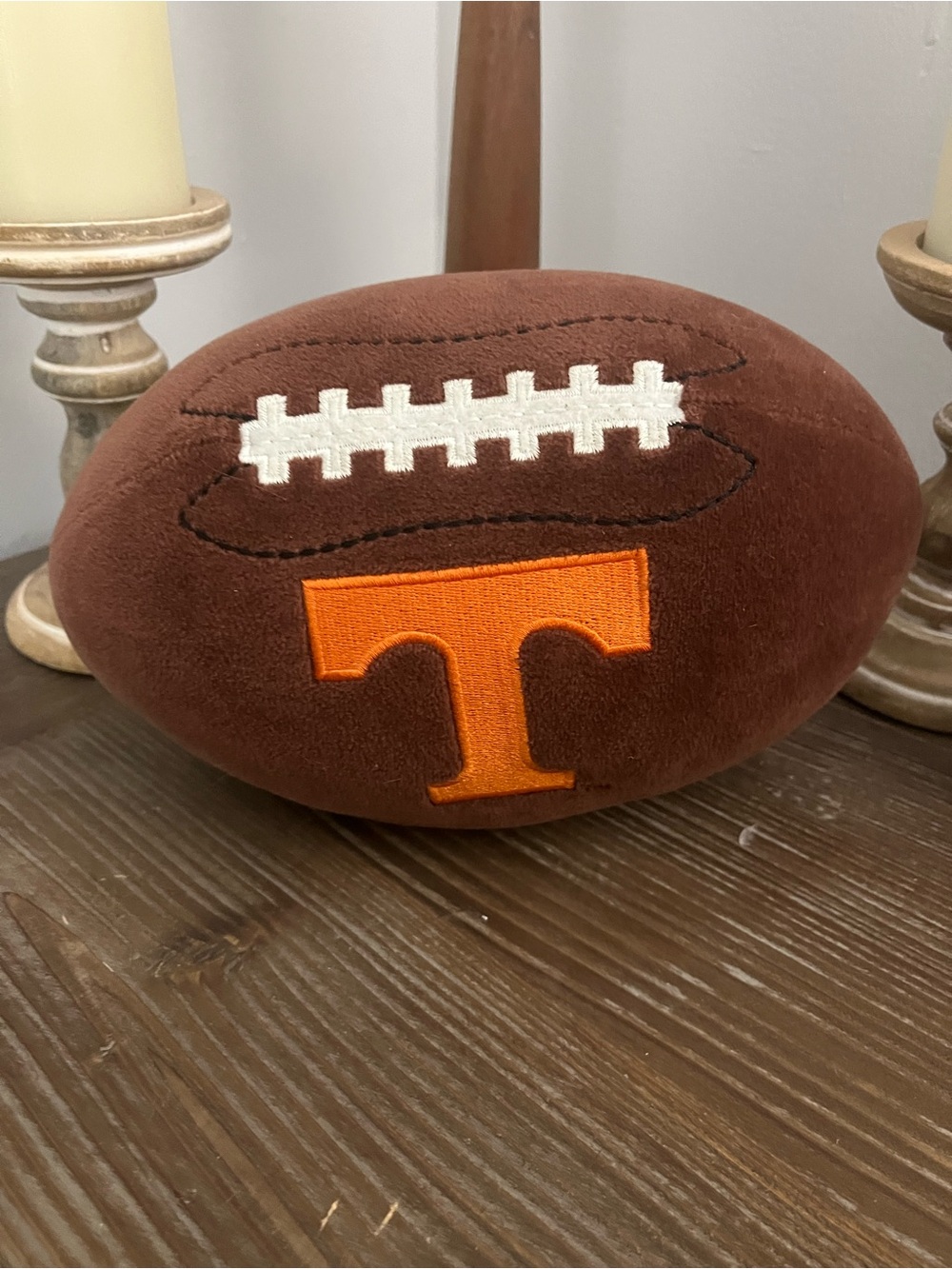 University of Tennessee VOLS plush Football Toy with Orange Power T
